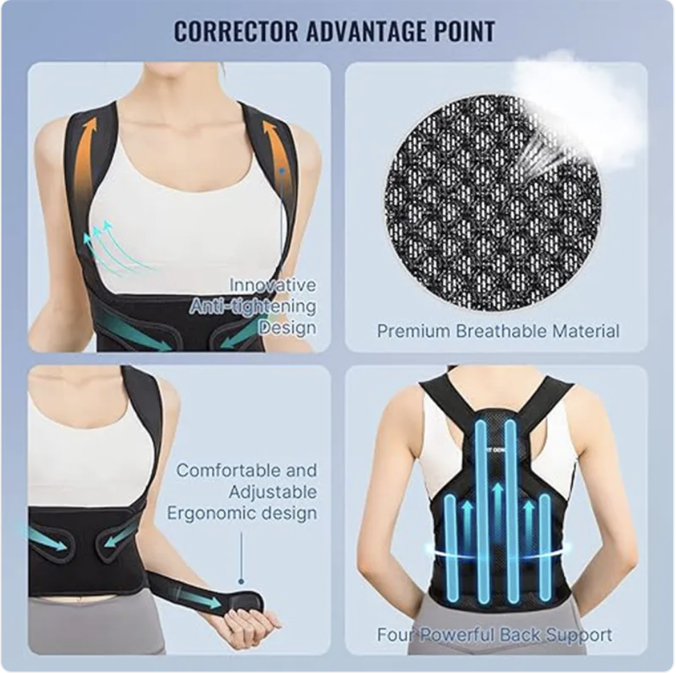 PostureEase Pro — Back Support & Posture Corrector Belt