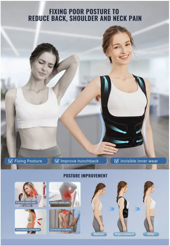 PostureEase Pro — Back Support & Posture Corrector Belt