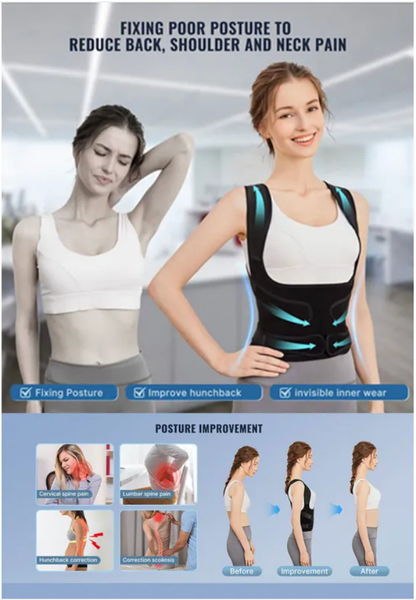 PostureEase Pro — Back Support & Posture Corrector Belt