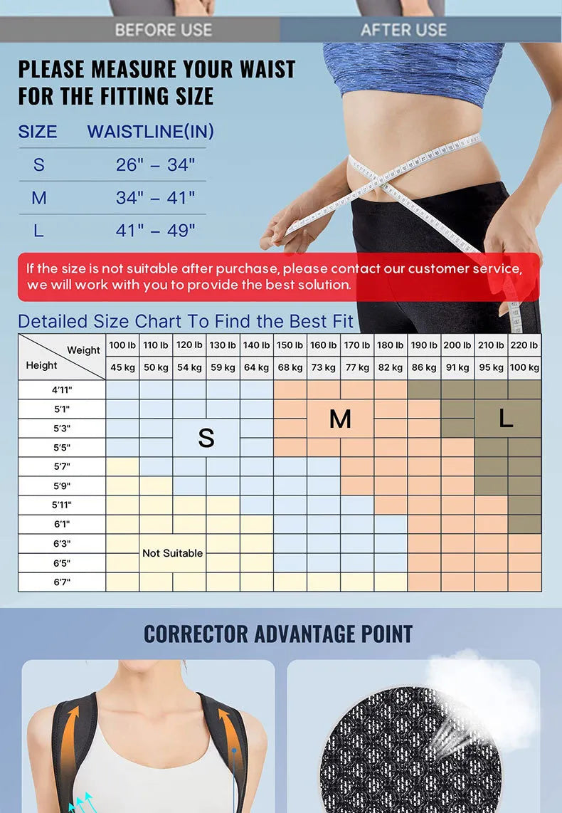 PostureEase Pro — Back Support & Posture Corrector Belt